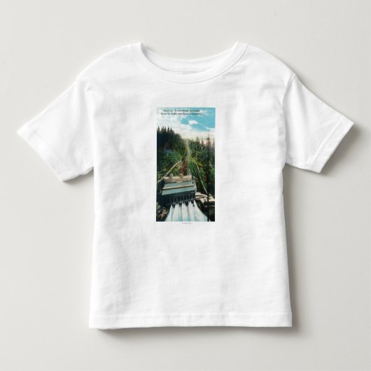 Uitzicht van de elektrische centrale kinder shirts (Voorkant)
