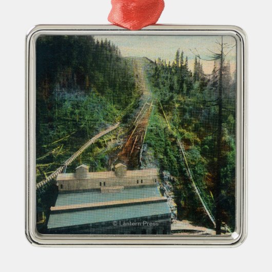 Uitzicht van de elektrische centrale metalen ornament (Voorkant)