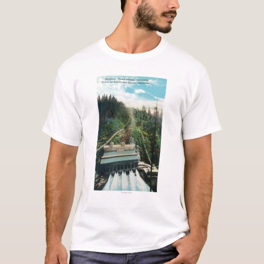 Uitzicht van de elektrische centrale t-shirt (Voorkant)