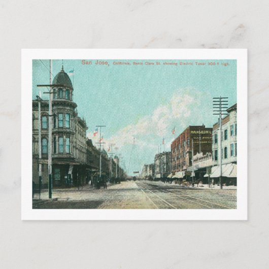 Uitzicht van de elektrische toren van Santa Clara  Briefkaart (Voorkant)