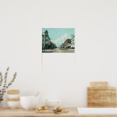 Uitzicht van de elektrische toren van Santa Clara Poster (Keuken)