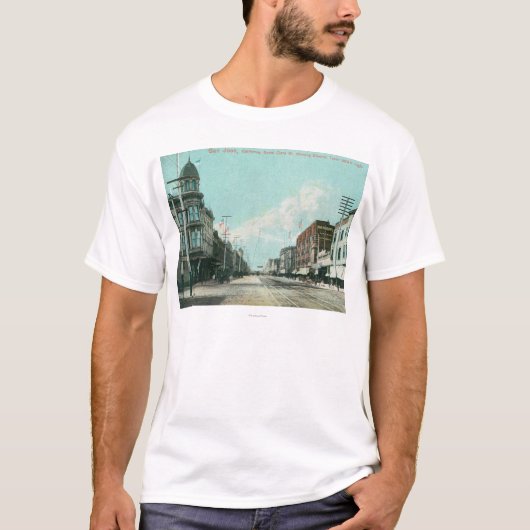 Uitzicht van de elektrische toren van Santa Clara T-shirt (Voorkant)