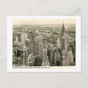 Uitzicht van de Empire State Bldg., Vintage van Ne Briefkaart