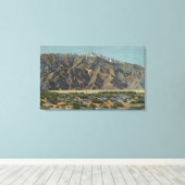 Uitzicht van de Engel op Mt. San Jacinto Canvas Afdruk (Insitu (Houten vloer))