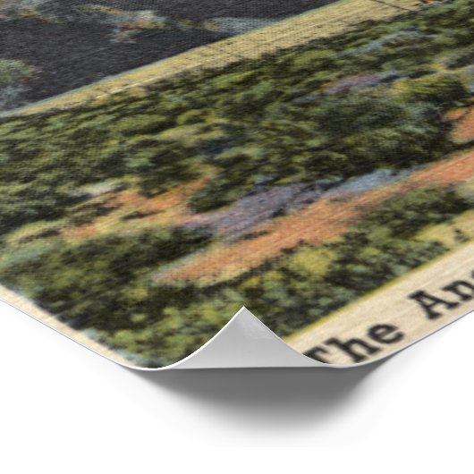 Uitzicht van de Engel op Mt. San Jacinto Poster (Hoek)