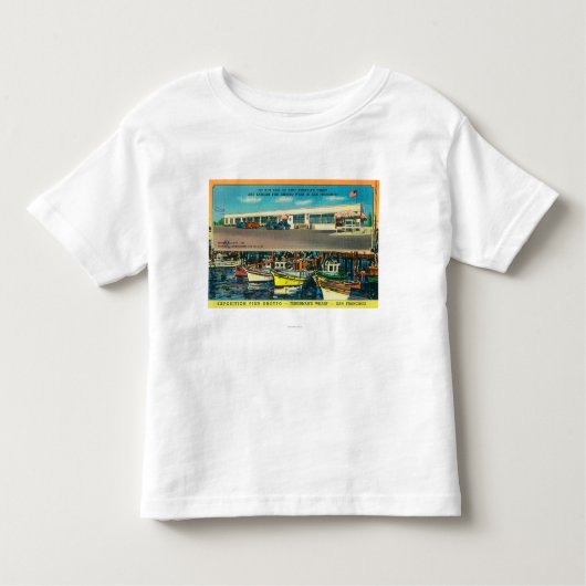 Uitzicht van de expositie viskweek kinder shirts (Voorkant)