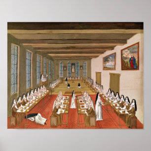 Uitzicht van de fabriek poster