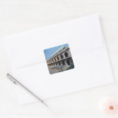 Uitzicht van de façade van de Basilica Palladiana Vierkante Sticker (Envelop)