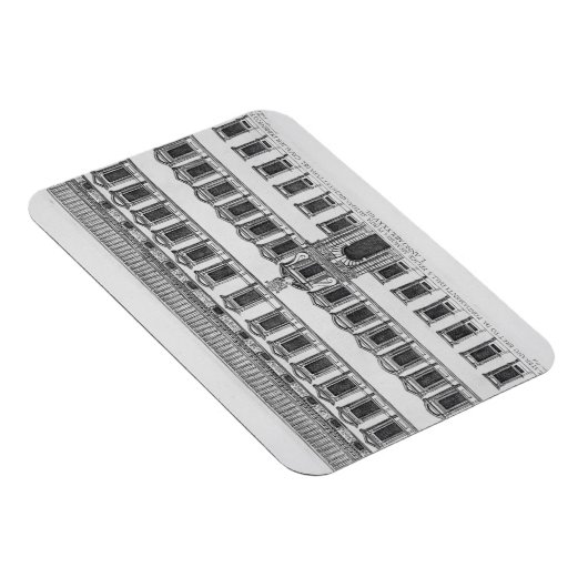 Uitzicht van de façade van het Lateraans paleis, R Magneet (Rechterzijde)