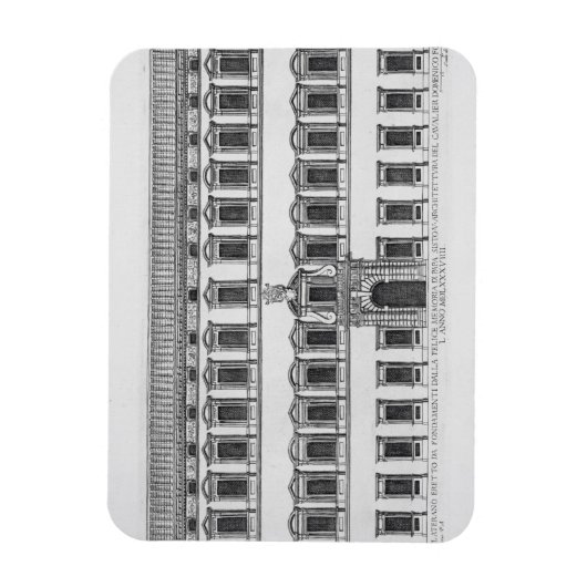 Uitzicht van de façade van het Lateraans paleis, R Magneet (Verticaal)