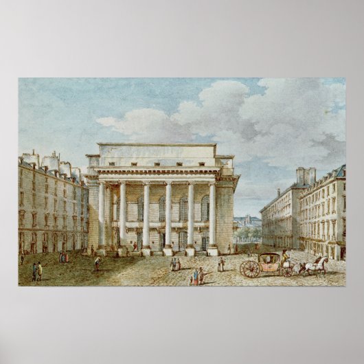 Uitzicht van de façade van het theater Italien Poster (Voorkant)