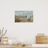 Uitzicht van de façade van het theater Italien Poster (Keuken)