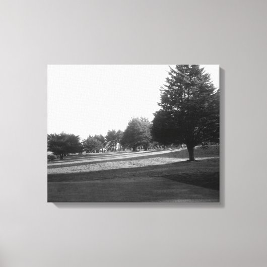 Uitzicht van de Fairway Lake Gold Course bij de Ol Canvas Afdruk (Voorkant)