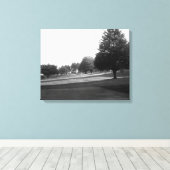 Uitzicht van de Fairway Lake Gold Course bij de Ol Canvas Afdruk (Insitu (Houten vloer))