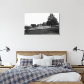 Uitzicht van de Fairway Lake Gold Course bij de Ol Canvas Afdruk (Insitu (Slaapkamer))