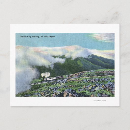 Uitzicht van de fameuze Cog-spoorweg Briefkaart (Voorkant)