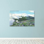 Uitzicht van de fameuze Cog-spoorweg Canvas Afdruk (Insitu (Houten vloer))