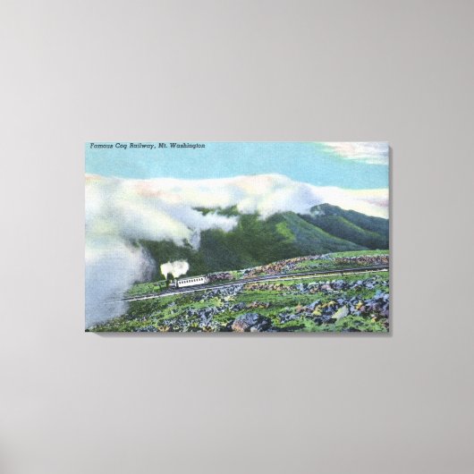 Uitzicht van de fameuze Cog-spoorweg Canvas Afdruk (Voorkant)