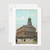 Uitzicht van de Faneuil Hall Briefkaart (Voorkant / Achterkant)