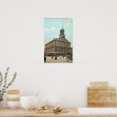 Uitzicht van de Faneuil Hall Poster (Keuken)
