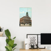 Uitzicht van de Faneuil Hall Poster (Thuiskantoor)