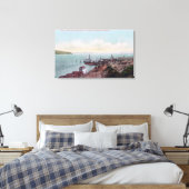 Uitzicht van de ferrylanding en het noorden canvas afdruk (Insitu (Slaapkamer))