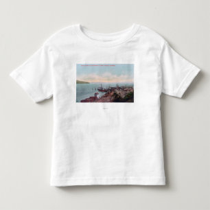 Uitzicht van de ferrylanding en het noorden kinder shirts