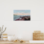 Uitzicht van de ferrylanding en het noorden poster (Keuken)