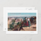 Uitzicht van de Fissures en Yosemite Valley Briefkaart (Voorkant / Achterkant)