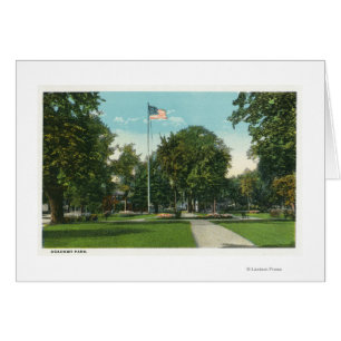 Uitzicht van de Flagpole in Academy Park
