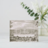 Uitzicht van de fontein Neptune, Versailles (engra Briefkaart (Staand voorkant)