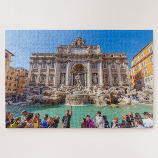 Uitzicht van de fontein Trevi met toerist, Rome, I Legpuzzel (Horizontaal)