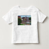 Uitzicht van de fontein van het Plein van het Publ Kinder Shirts (Voorkant)