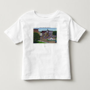 Uitzicht van de fontein van het Plein van het Publ Kinder Shirts