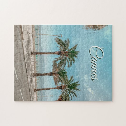 Uitzicht van de Franse Riviera in Cannes Frankrijk Legpuzzel (Horizontaal)