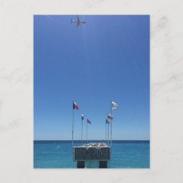 Uitzicht van de Franse Riviera in het Briefkaart v
