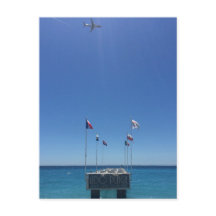 Uitzicht van de Franse Riviera in het Briefkaart v