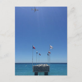 Uitzicht van de Franse Riviera in het Briefkaart v