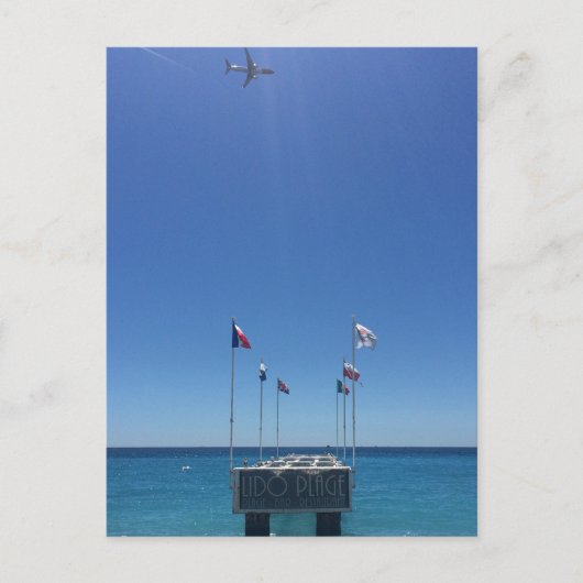 Uitzicht van de Franse Riviera in het Briefkaart v (Voorkant)