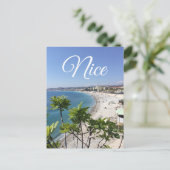 Uitzicht van de Franse Riviera in Nice Frankrijk Briefkaart (Staand voorkant)