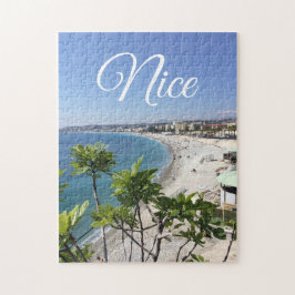 Uitzicht van de Franse Riviera in Nice Frankrijk Legpuzzel
