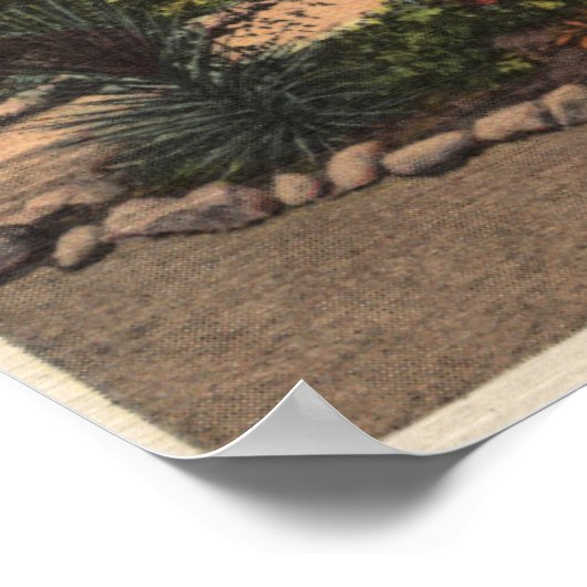 Uitzicht van de Front Mission Garden Poster (Hoek)