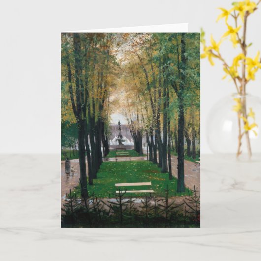 Uitzicht van de Fürstenberg-galerij | Hugo Birger Kaart (Gele Bloem)