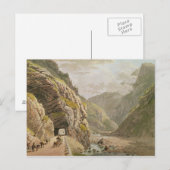 Uitzicht van de Galerie d'Algaby bij de Valais Bor Briefkaart (Voorkant / Achterkant)