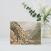 Uitzicht van de Galerie d'Algaby bij de Valais Bor Briefkaart (Staand voorkant)