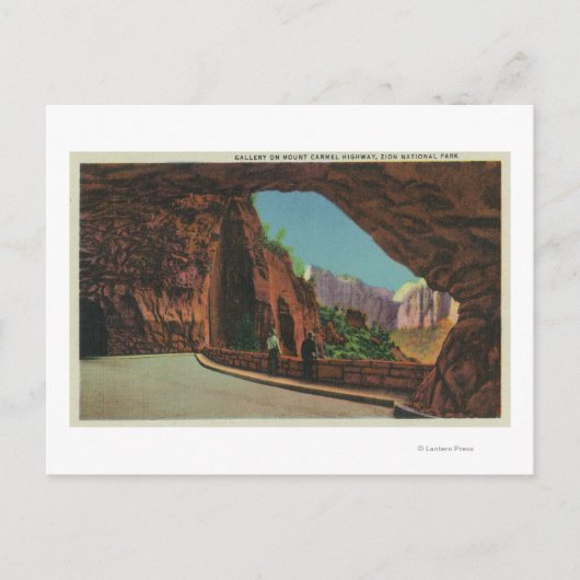 Uitzicht van de galerij op de Carmel Highway Briefkaart (Voorkant)