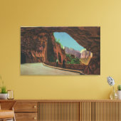 Uitzicht van de galerij op de Carmel Highway Canvas Afdruk (Insitu (Woonkamer))