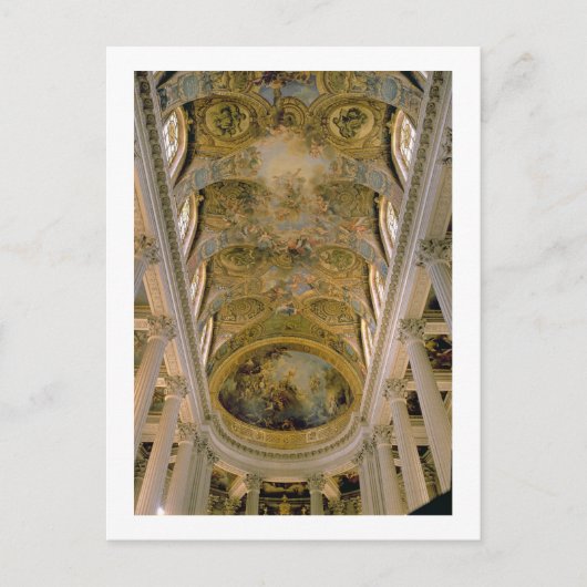 Uitzicht van de galerij van de Koning en afgewatte Briefkaart (Voorkant)