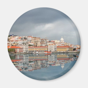 Uitzicht van de gebouwen in Lissabon, Portugal Magneet