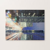 Uitzicht van de gebouwen van het financiële distri legpuzzel (Horizontaal)